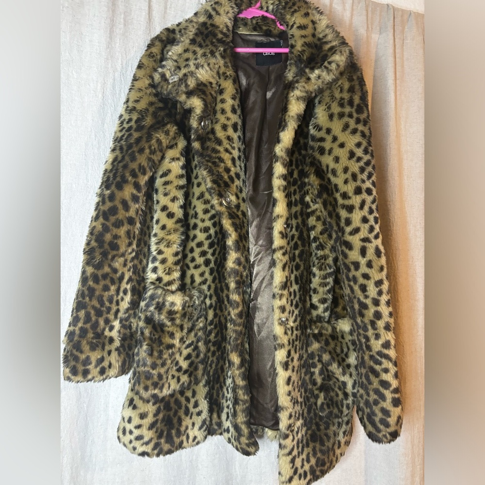 ASOS faux fur cheetah print jacket